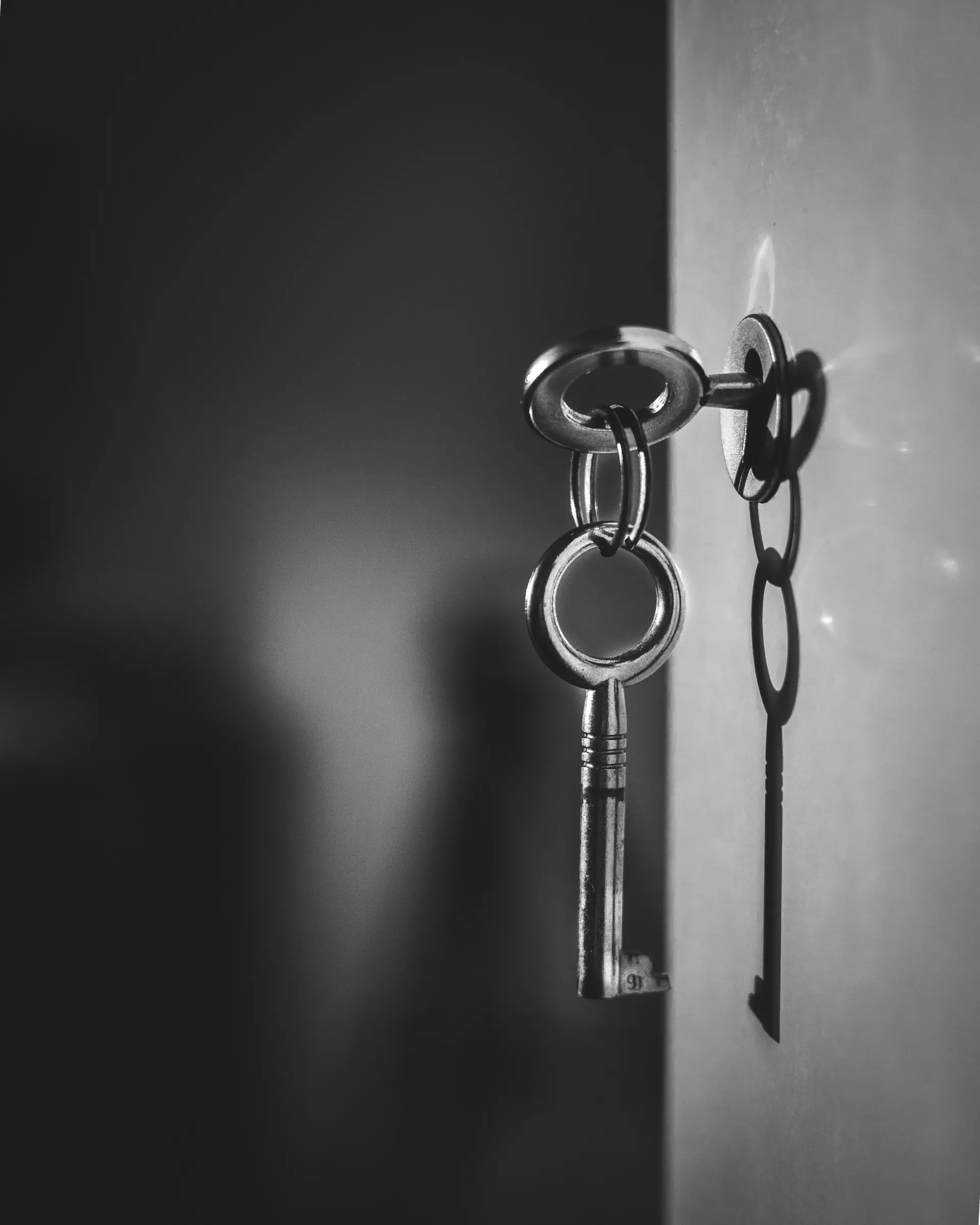 Two keys on one wall