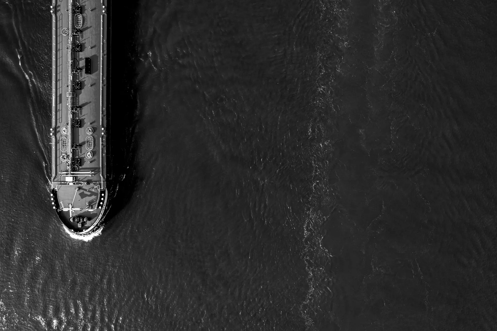 A vessel at sea