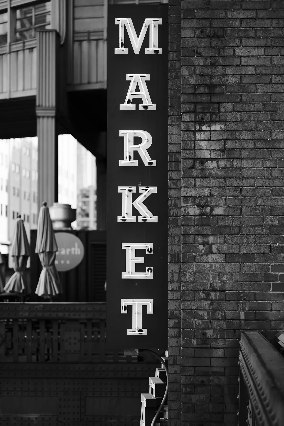 A market at street level